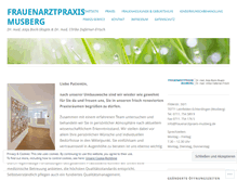Tablet Screenshot of frauenarztpraxis-musberg.com